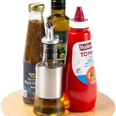 10 Inch Bamboo Lazy Susan Turntable Organizer for Kitchen Cabinet Pantry Countertop Spice Rack