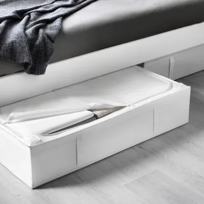 Under Bed Storage Containers, Durable Fabric, Washable, Collapsible, Under Bed Storage Bins For Clothes, Blankets, Sheets,