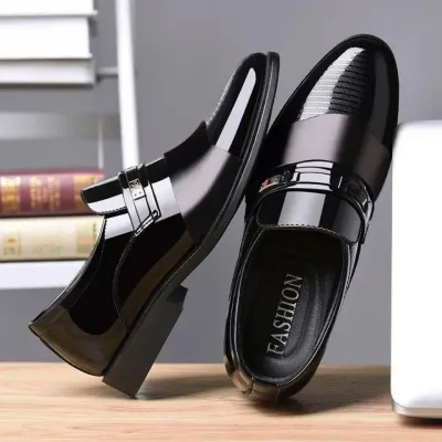 Men's Dress Leather Shoes for Men Wedding Formal Oxfords Business Casual Office Work Mens Classic Luxury Pointy
