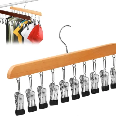 Closet Organizer Multi-Functional Portable Hanger Multi Clip Hanger Compact Space Saving Hanger For Apartment Closets Mobile Rvs