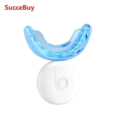 SucceBuy Teeth Whitening Kit with LED Light 32 LED Accelerator Lights Whitening Strips Pens and Gel Syringes U-Shaped Tray