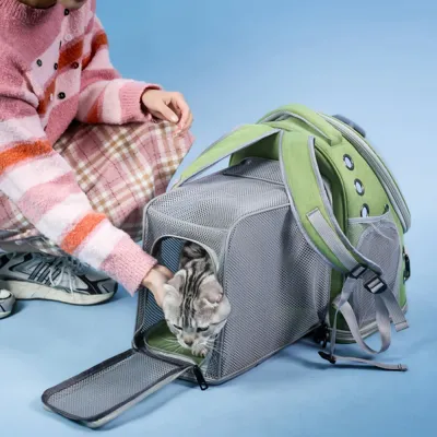 Multi-Function Large Pet Cat Carriers Bags Breathable Lightweight Backpacks For Dogs Cats Outgoing Travel Airline Transport