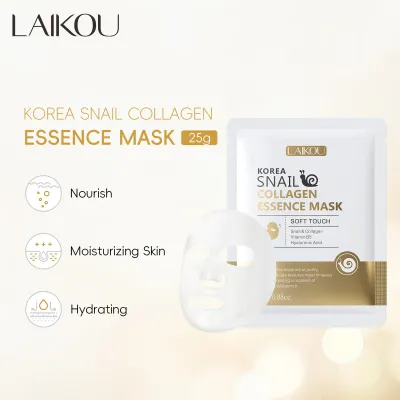 Korean Snail Collagen Face Mask 25g Hydrating Moisturizer Nourishing Repair Reduce Wrinkles Firming Essence Skincare