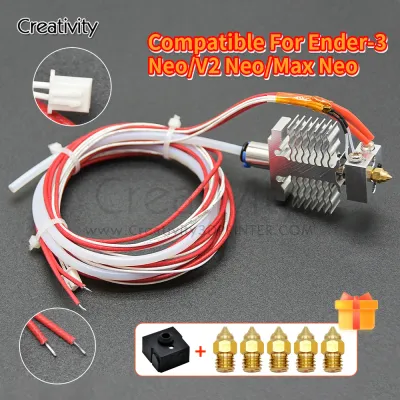 Ender3 V2 Neo All Metal 3D Printer Print Hot End Heated Block Ender-3 Neo Ender 3 Max Neo Printer Upgrade Hotend Accessories