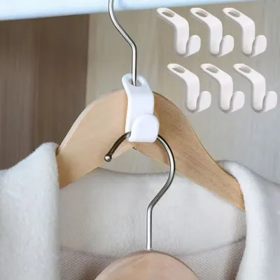 Multi-function Wardrobe Space-saving Hanger Hook Coat Hook Plastic Closet Stack Hanger Rack Bedroom Storage Wardrobe Organizer