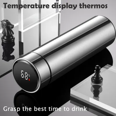 Thermos Cup 304 Stainless Steel Business Gift Tea Water Cup Smart Temperature Display Thermos Cup Water Bottles