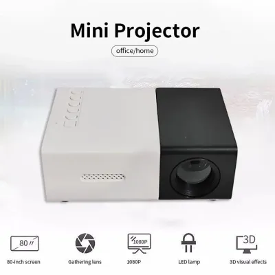 YG300 Portable Mini Movie Projector 1080P USB Audio Home Media Player Beamer Suitable For Outdoor Camping Drive-in Home Theater