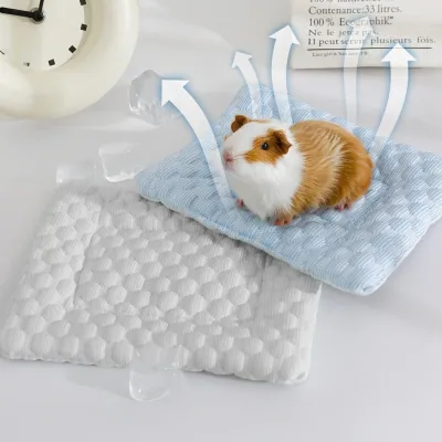 1 PC Summer Cooling Pet Mat Soft Breathable Self-Cooling Blanket Mat for Small Animal Hamster Guinea Pigs Chinchillas Rat Rabbit