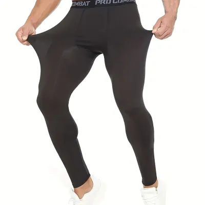 High-Performance Compression Leggings for Men Fitness Workouts Tights for Enhanced Fitness Performance and Running Comfort