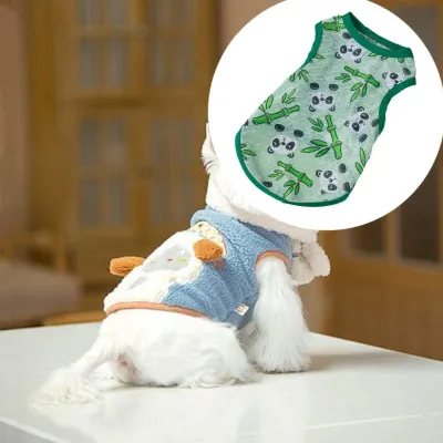 Dog Tee Shirt Dog Shirt Dog Apparel Cute Lightweight Cool Breathable Soft Puppy Shirt Dog Cooling Vest for Small Dogs Cat