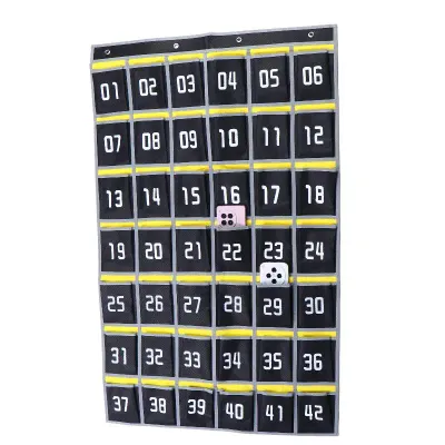 Wall Mounted Numbered Storage Hanging Bag Multi Pocket Phone Organizer Thickened Phone Storage Bag For Classroom Office Home