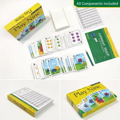 Play Nine The Card Game of Golf fun strategy game families game night ages 8+ 2-6 players board game card game