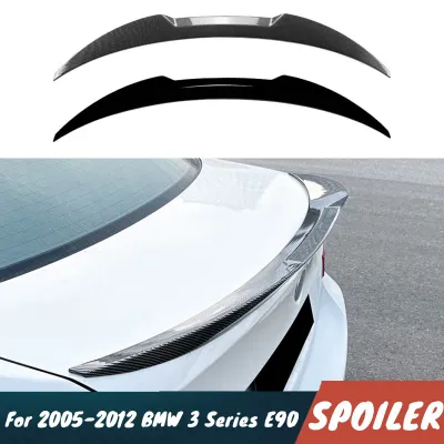 For 2005-2012 BMW 3 Series E90 320i 318i 325i 330i Car Rear Trunk Lid Lip Spoiler Wings Body Kit Exterior Tuning Accessorie