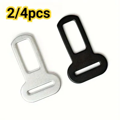 2/4 Pcs Pet Seat Belt Clips, Metal Car Seatbelt Adapter for Dog Leashes, Universal for Vehicle Cars & Trucks
