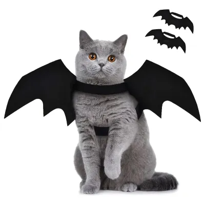 1Pcs New Cat Clothes Halloween Creative Cats & Dogs Small Dog Costumes Felt Pet Clothes Bat Felt Wings