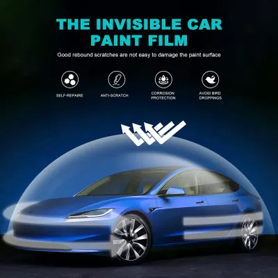 Matte 8.5Mil TPU Scratch Resistant Car Paint Protection Film For Tesla Model Y ModelY 2020 2021 2022 2023 2024 PPF Accessories