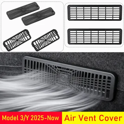 Under Seat Vent Cover for Tesla Model 3 Y Juniper 2025 2026 Air Condition Outlet Protector Rear Seat Air Vent Grill Accessories