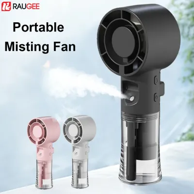 Portable Misting Fan 800mAh Rechargeable Handheld Fan Mini Personal Small Fans with Mist Spray for Outdoor Home Office Use