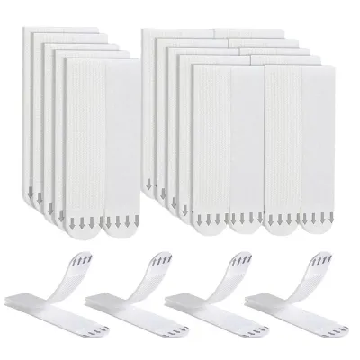 Premium 48Pairs Heavy Duty Adhesive Picture Hanging Strips No Drill Damage Free Frame Mounting Tape Home Wall Decor Hook Loop