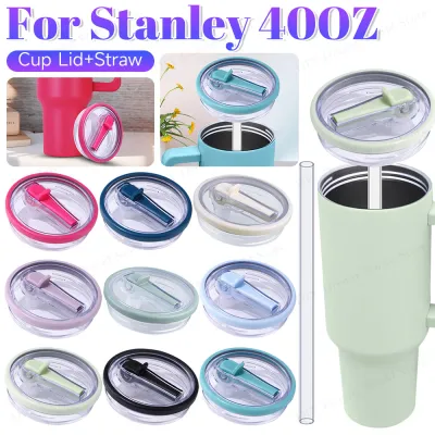 For Stanley 40 Oz Thermal Water Bottle Cover Coffee Cups Flip Straw Cap Replacement Spill Proof Mugs Tumbler Lid Accessories