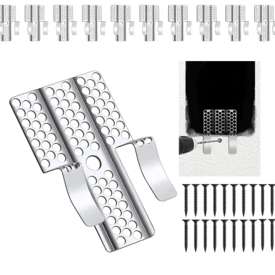 10/20PC Drywall Repair Clips Wall Patch Kit with 20/40 Screws for 1/2 Inch Sheetrock Professional Drywall Hole Repair Solution