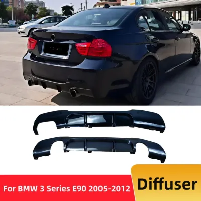Rear Bumper Diffuser Lip Air Dam For BMW 3 Series E90 E92 E93 M Sport 2005-2012 Decoration Body Kit Tuning Exterior Accessories