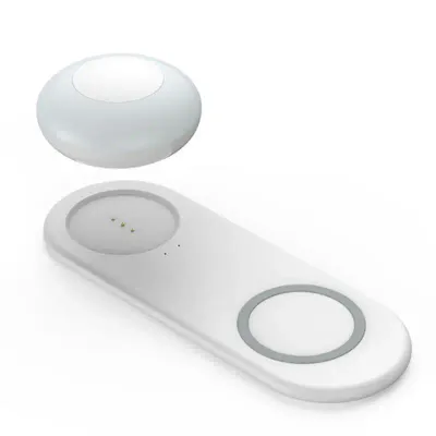 Wireless Charging Night Light, Rechargeable Tap Control Magnetic Bedside Lamp with Wireless Charger, 3000K Table Lamp with Hook
