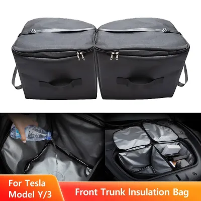 For Tesla Model Y Juniper Model 3 Highland Frunk Cooler Organizer Insulation Bag Front Trunk Storage Cooler Bag for Tesla Y 3
