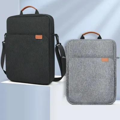 9/11/13.3 inch Tablet Sleeve Case Concealed Hand Strap Universal Laptop Carrying Case Wear-resistant Shockproof Document Storage