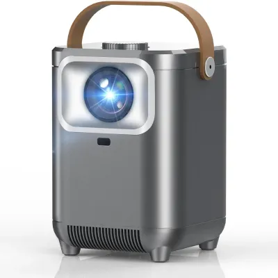 Portable WiFi Bluetooth Projector, 1080P HD with Auto Focus, Mini for Bedroom Outdoor Movies