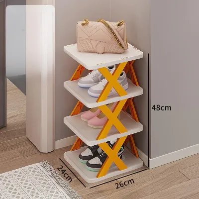 Simple Shoe Rack Home Use Space Saving Storage Narrow Shoe Rack Multifunctional Creative Personalized Dormitory Shoe Cabinet