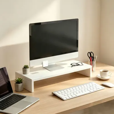 Ergonomic Laptop Stand Monitor Riser Stand With Keyboard Storage Desk Organizer Holder