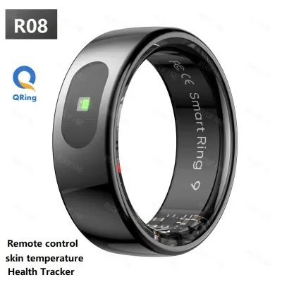 Ring R08 Qring Women's Men Message Notification Remote Control Electronic Monitor Sleeping Trackor Fitness For IOS Android Phone