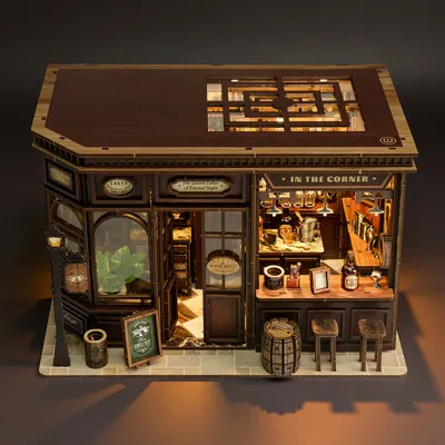 DIY Wooden Doll Houses Miniature Assembly Model Kit 3D Puzzle With Light Furniture Cottage Dollhouse for Friends Christmas Gifts