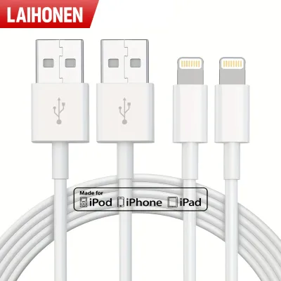 1/2 PCS USB Cable MFI certified for iPhone Charger Cord USB to Ligtning Chargers Cable for iPhone 14 Fast iPhone Charging Cable