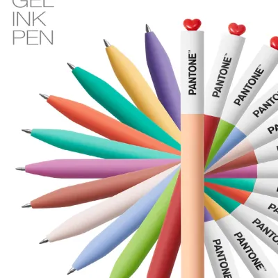 KACO Cute Gel Pen FIRST Heart Lovely Professional 0.5mm Black Signature Pens, Low Center Gravity Simplicity Aesthetic Stationery