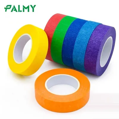 12 Colors Rainbow Painters Tape Masking Tape for Kids Labeling DIY Decoration Teaching Arts and Crafts Residue-Free Easy Tear
