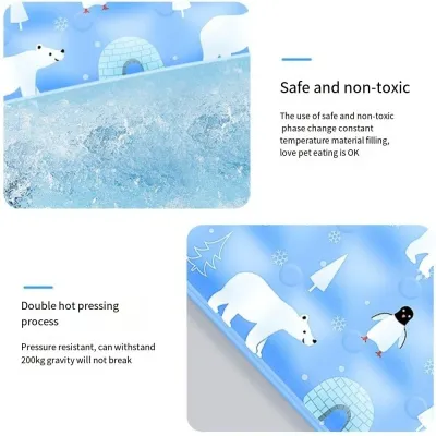 Cool Pet Cooling Mat Ice Gel Self Added Water Dog Cold Bed Mat Moisture-proof Durable Dog Cat Sleeping Pad For Small Big Dogs