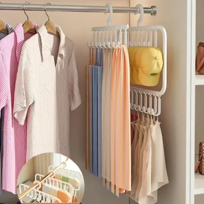 Wardrobe Storage Hook Rack for Vest Bra Camisole Hat Multifunctional Closet Organizer Space Saving Hanger for Bedroom Home