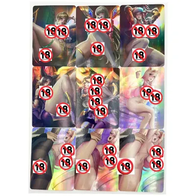 9pcs/set KDA Ahri Akali Evelynn ACG Sexy Nude Toys Hobbies Hobby Collectibles Game Collection Anime Cards