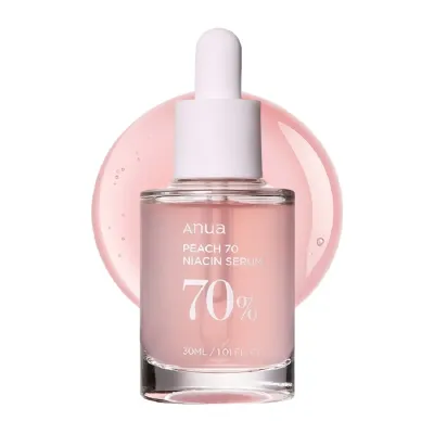 Anua Peach 70 ниацинамидный эссенс, ежедневный осветляющий эссенс для лица, увлажняющий стеклянный эффект, корейский уход за кожей
