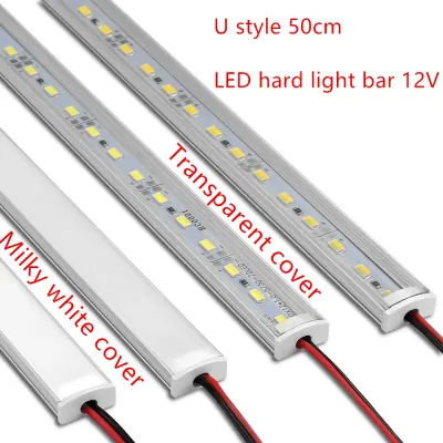 LED cabinet bar light 5730 36LEDs Kitchen light under furniture 12V DC 50cm profile aluminum led hard strip Linear lights