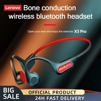 Lenovo Bone Conduction Earphones X4 X3 Pro Bluetooth Hifi Ear-hook Wireless Headset with Mic Bone Conduction Waterproof Earbud