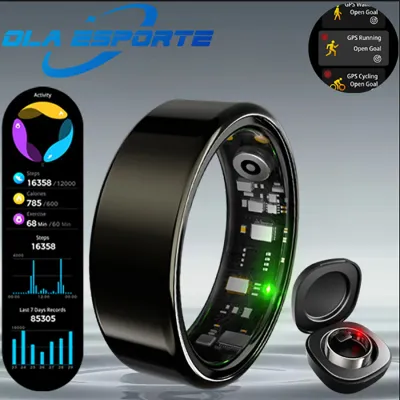 For  Smart Ring Men Women Bluetooth Monitor Blood HeartRate Blood Oxygen Monitor Smartring MultiSport 5ATM Waterproof 2025