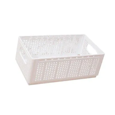 G6KF Foldable Fabric Storage Bin With Internal Dividers Home Bathroom Organization