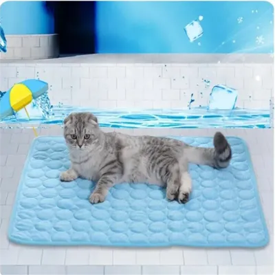 Pet Dog Mat Cooling Summer Pad Mat For Dogs Cat Blanket Sofa Breathable Dog Bed Summer Washable For Small Medium Large Dogs Car