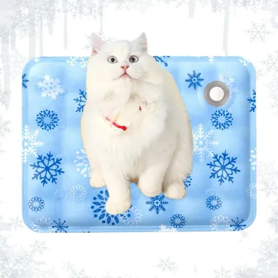 Foldable Cooling Mat for Dogs Washable Cat Cooling Pad Waterproof Self-Cooling Pad for Cats, Pets in Summer Water Needed