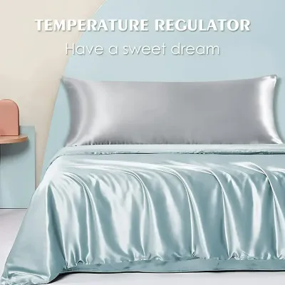 1pc Luxurious Satin Pillowcase for Hair and Skin Care Soft, Silky, Long Body Pillow Cover for Bedroom,Hotel, and Home Decor