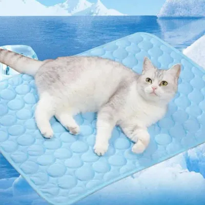 breathable pet cooling pad 50x40cm washable cat dog ice mat summer portable pet cooling blanket for car seats kennels carriers