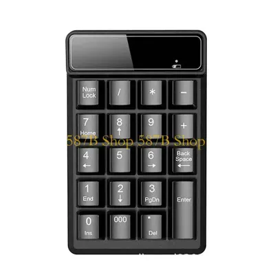 587B 19 Keys Numpad 2.4G Wireless Numeric Keyboard Mini Keypad Mechanical Feel 19-key Financial Accounting Keyboard Universal